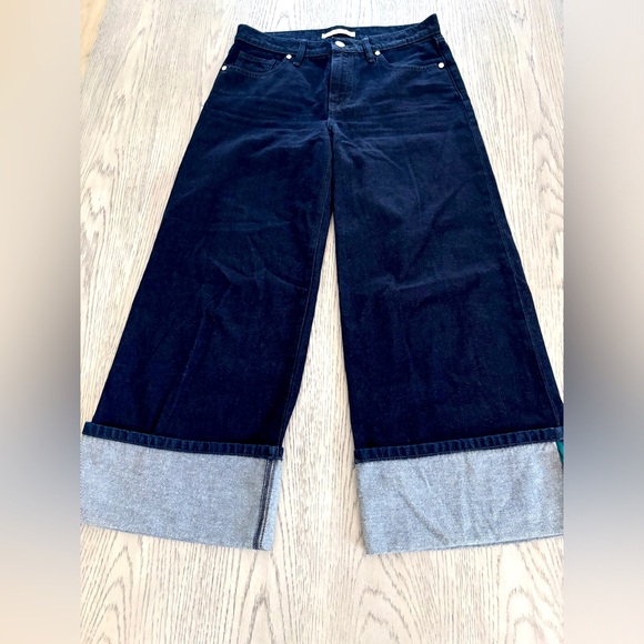 BCBG Dark Wash Cuffed Jeans Size 26 - Picture 1 of 11